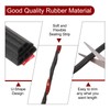 uxcell Rubber Weather Stripping Door Seal, Self-Adhesive Doors Seal Strip