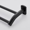 Dancrul Black Double Towel Bar, Hand Towel Racks for Bathroom