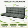 Oxford Fabric Swing Cushions with Backrest & Tie Straps for