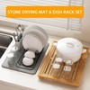 Golener Stone Drying Mat for Kitchen Counter, Dish Drying Pad