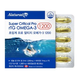 Natural Lab Supercritical Pro Altige Omega 3 1200, 60 tablets, 1 unit / 내츄럴랩 초임계 프로 알티지 오메가3 1200, 60정, 1개