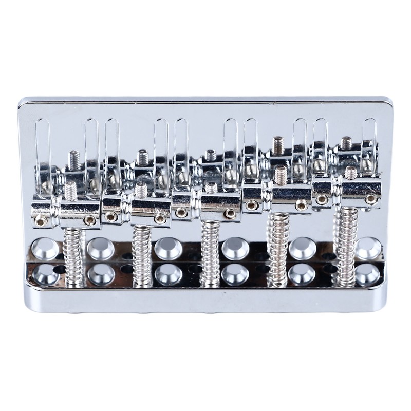 Electric Bass Bridge 5 String Bass Saddle Bridge Thickened Tailpiece
