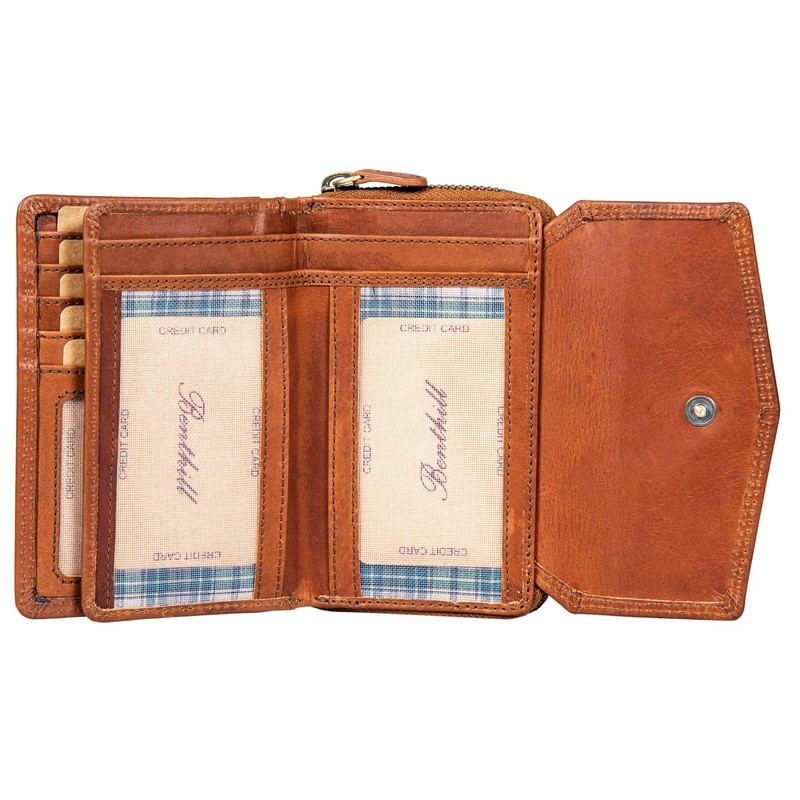 Benthill Women's Leather Wallet - Genuine Leather Purse - Vintage