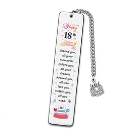 Happy 18th Birthday Gift Bookmark for Boy Girls 18 Birthday Gifts for Women Men Behind You All Your Memories Book Markers for BFF Readers Bookworm 18 Year Old Birthday Gift