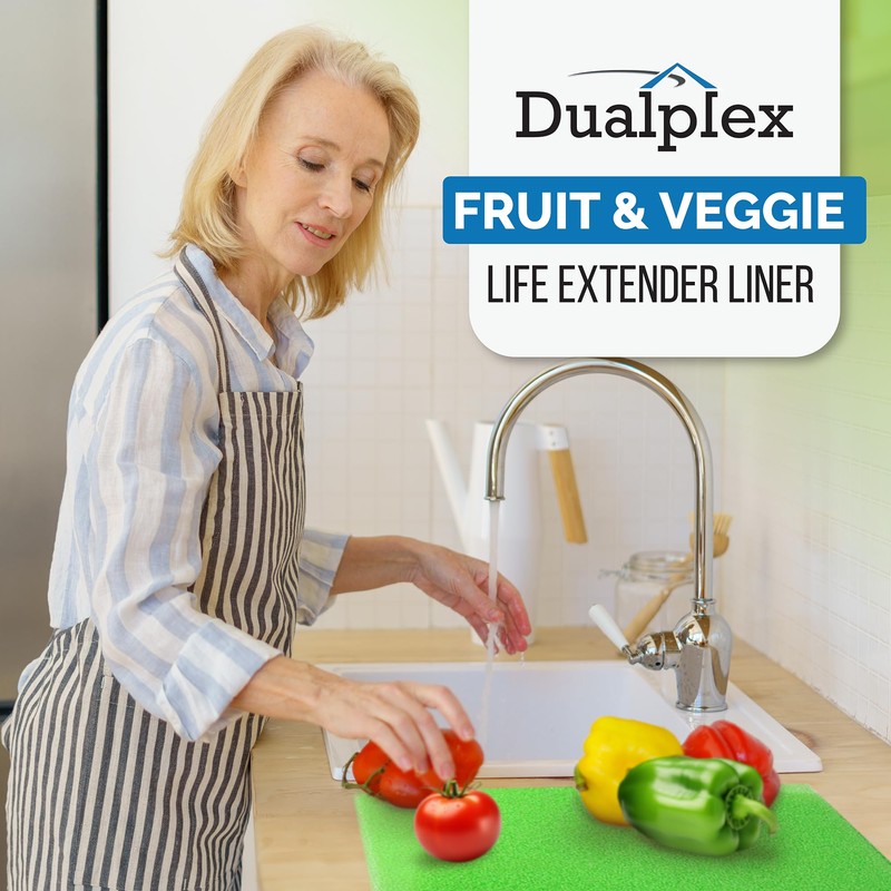 Dualplex® Fruit & Veggie Life Extender Liner for Fridge Refrigerator