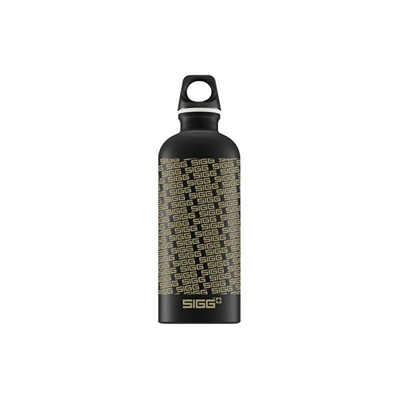 SIGG Bottle - Logo Repeat Black, 0.6 Litre
