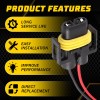 Unbranded 4x H11 H8 Headlight Fog Lights Extension Wiring Harness