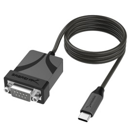 SABRENT USB-C to DB9 Serial RS-232 Adapter Cable 3FT, Prolific PL2303GS Chipset, USB 2.0, 1bps-12Mbps Baud Rate, for POS Terminals, Modems, GPS, Industrial Devices (CB-D9C3)