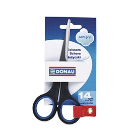 Nozyczki biurowe Donau Soft 14cm niebieskie