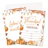 RYSMH Thanksgiving Dinner Invitations, Fall Invites Cards With Envelopes, Autumn