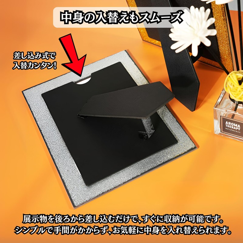 Charmoon Glass Picture Frame, 2L Size, Glitter, Glitter, Picture Frame,