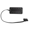 3Pcs Computer Chassis Cooling Fan Mute 6‑Pin Dual RGB Lights