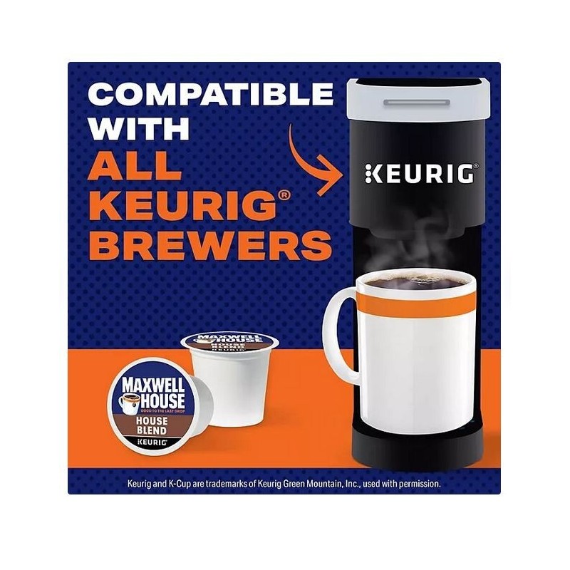 Maxwell House Medium Roast K-Cup Coffee Pods, House Blend, 100