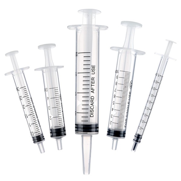 AOZUO Pack of 5 syringes, colostrum syringe, 1 ml, 3
