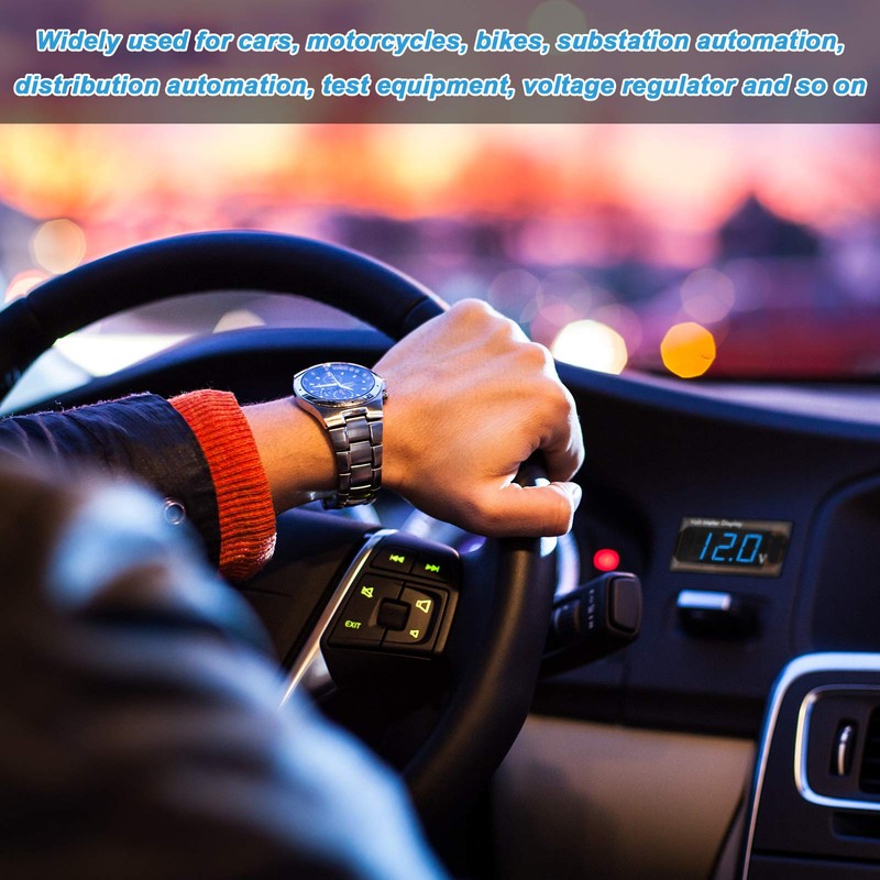 DC 12V Car Digital Voltmeter LED Display Voltage Measurement Car