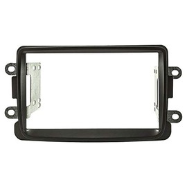 tomzz Audio 2409-017 Double DIN Radio Faceplate Compatible with Dacia Lodgy Dokker Duster Sandero from 2012 Renault Captur from 2013 Black