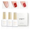 emigoro Gel Nail Top Coat, Base Coat, Matte Coat Set,
