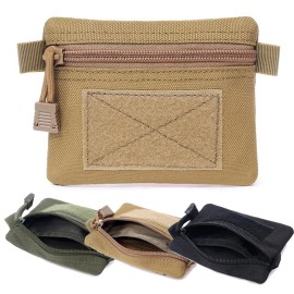 Unbranded Tactical Mini EDC Molle Pouch Outdoor Wallet Portable Key Card Case Storage Bag - Disguise, 1 Pack