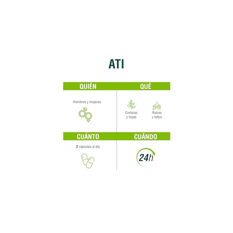 ADAPTOHEAL ATI Cúrcuma, Uña de Gato, Romero y Extractos Herbales
