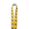 Flower and Bees Print Ribbon Lanyard – 1" Grosgrain Neck