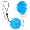 Yesaler Hand Trainer Hedgehog Ball with Elastic Hand Strap Massage