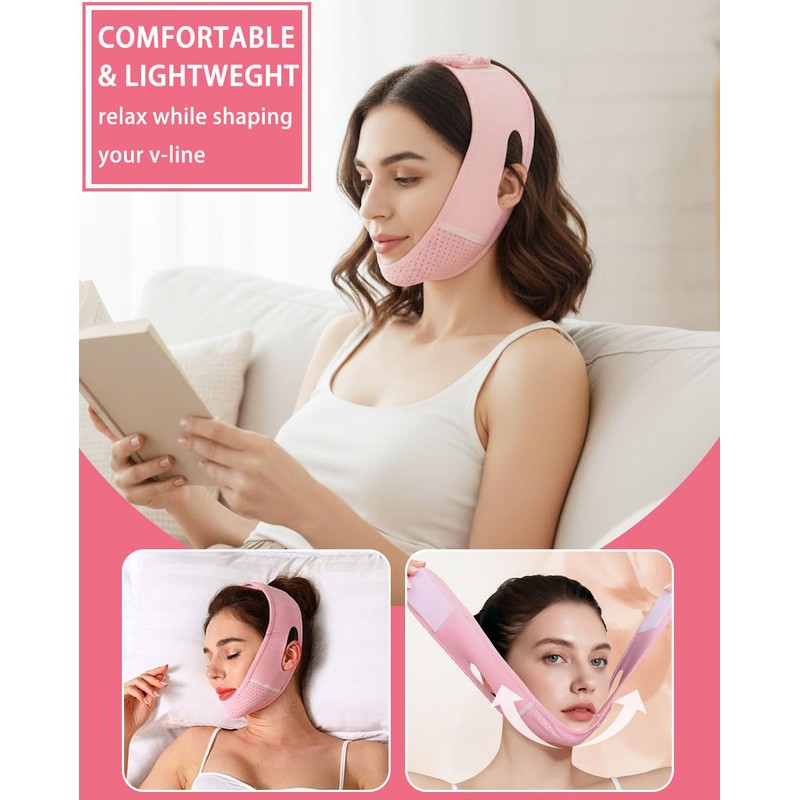 GRETY V Double Chin Face Mask - Reusable Face Wrap