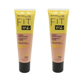 Maybelline New York Pack of 2 Fit Me Tinted Moisturizer, 115