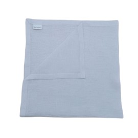 Marc Oliver Blue Grey Pure Linen Cloth Table Napkins Pack of 4. Handmade 20"x 20" in 100% French Flax Linen. Fully Hemmed with Mitered Corners in Matching Thread. Soft Washed, Washable, Reusable.