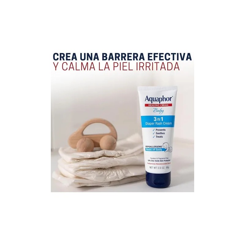 Crema Antipañalitis Aquaphor 3 En 1 Bebe 3.5 Oz Ya
