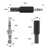 Ancable Replacement 4-Pack TRS Male Plug 3 Pole 1/8" 3.5mm