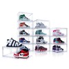 AOHMPT Upgraded 12 Pack Shoe Box,Acrylic Clear Shoe Boxes,Drop Front