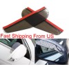 Unbrand 2X SMOKE FIXABLE REAR VIEW MIRROR WINDOW VISOR GUARD