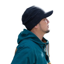 Nakota Soft Pile Work Cap, Cap, Hat, Men's, Women's, Large Size, Deep, Deep, Plain, UV Protection, Cold Protection, Thermal Retention, Autumn, Winter, Gift, Unisex, Black