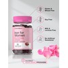 Horbäach Iron Gummies for Women | 70 Count | Grape