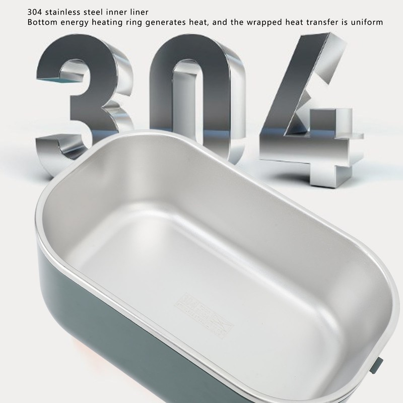 Electric Lunch Box 48W 1L Capacity Efficient Even Heating Washable