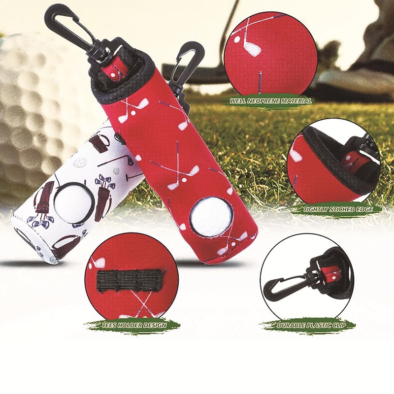 Golf Ball Carry Bag 6PCS, Durable Pouch for Golfers with