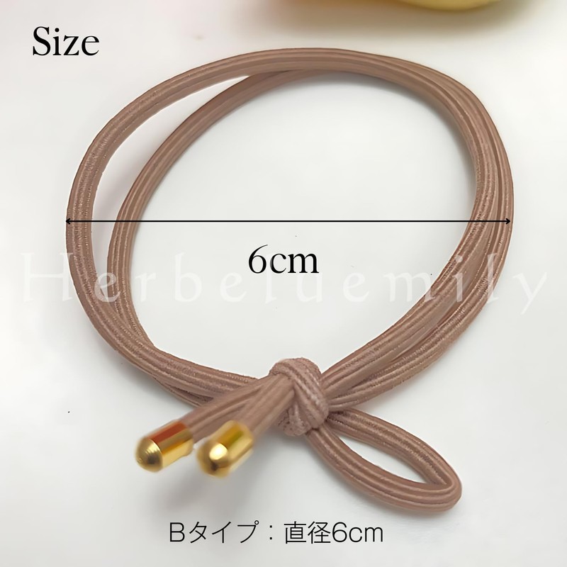 Herbeluemily Knot Hair Rubber Hair Rubber Non-marking Hair Rubber Ribbon