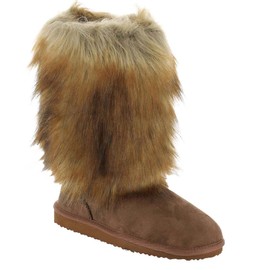 ARRAY Masseys Women's Telluride Tall Faux Fur Trimmed Boot, 6 M (Medium), Tan