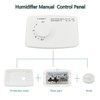 Bydorunce Humidistat Switch 4655, Manual Digital Control for Whole-House Duct