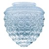 KOR K21846 6-inch Clear Pineapple Style Glass Shade - 3-1/4-Inch