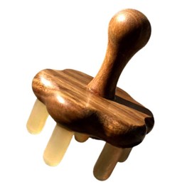 WOONEKY Scraping Scalp Massager Horn Massage Comb Wide Tooth Hair Comb Promotes Blood Circulation Anti-static