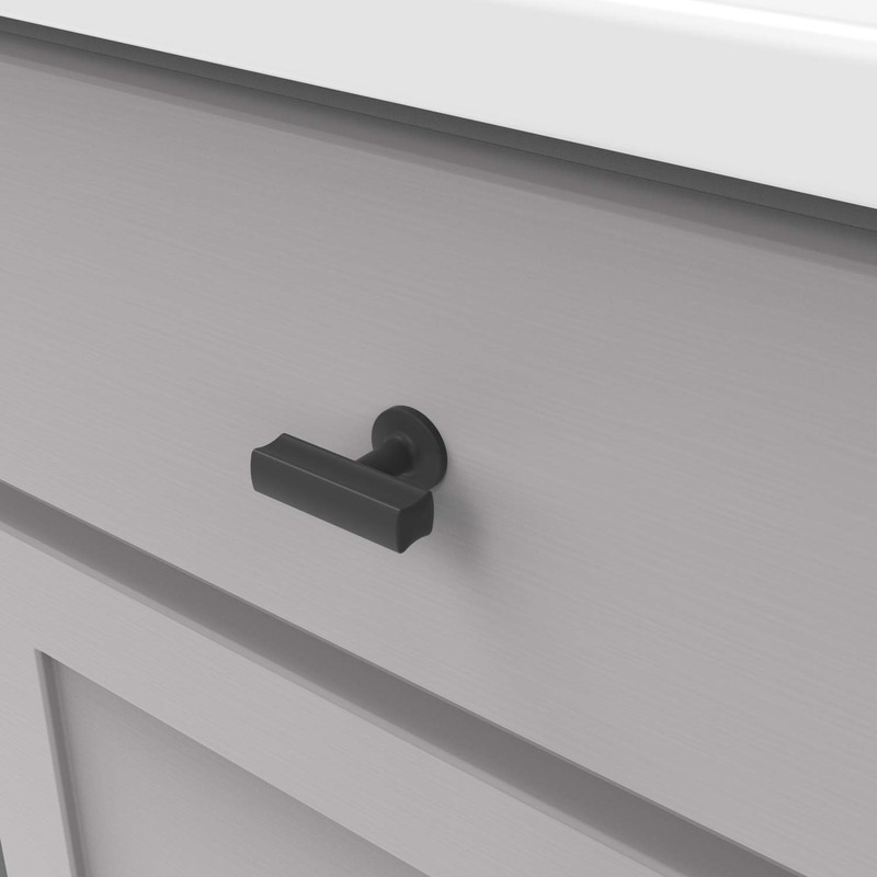 Belwith H077878MB T-Knob 1-15/16in X 15/16in Matte Black