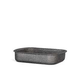 H&H Stone Grey Rosticals 18 x 25 cm Aluminium Non-Stick Coating