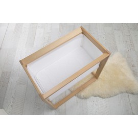 Sweet Dreams High and Dry Cradle Mattress Protector, White