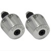 Pair of Accossato Silver Counterweights for Handlebars with Inner Hole