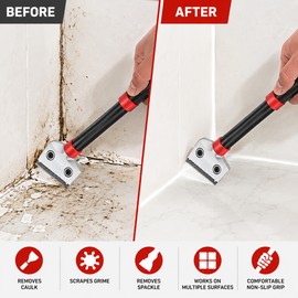 Multipurpose Scraper Blade Kit for Surface Cleaning – Ergonomic Tool for Caulk, Grout, Spackle & Residue Removal