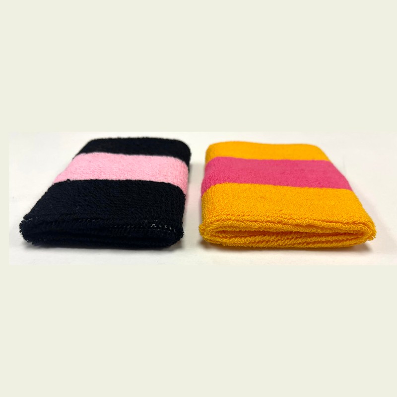 COUVER Sweatband Set Sports Headband Wristband Set Terry Cloth Moisture