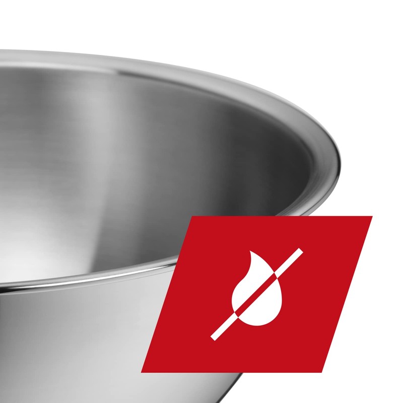 Silit Schüsselset 2-teilig, Edelstahlschüsseln für die Küche, Multifunktional als Rührschüssel,