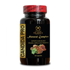 OLANTA TRADE SOLUTION OLANTA TRADE SOLUTION Candida PRO Complex - Candida Cleanse Gut and Colon Support, Organic Wormwood Leaves, Candida Assist Balance one - 1 Bottle 60 Capsules