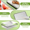 ANYZONE Stainless Steel Cutting Board for Kitchen, 17" x 11"